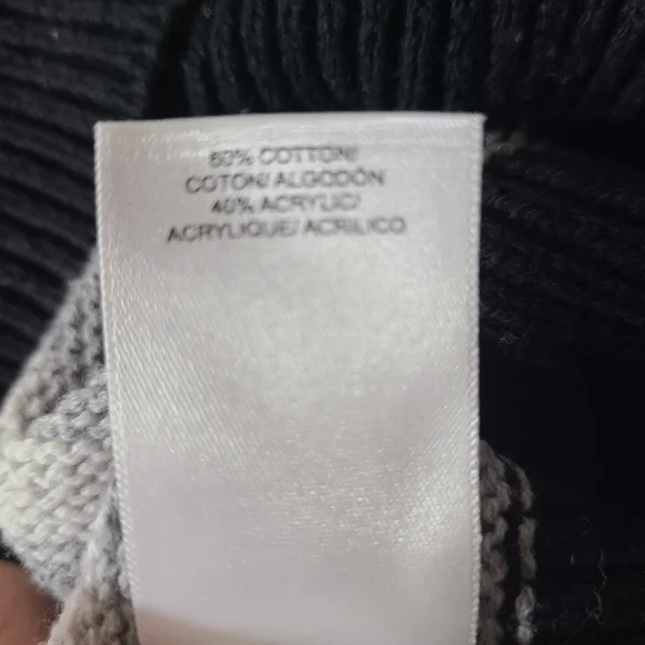 Lucky Brand Women’s gray black striped sweater - Picture 13 of 13